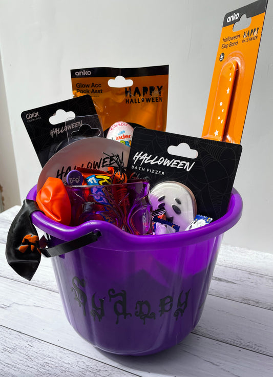 Halloween Bucket Personalised