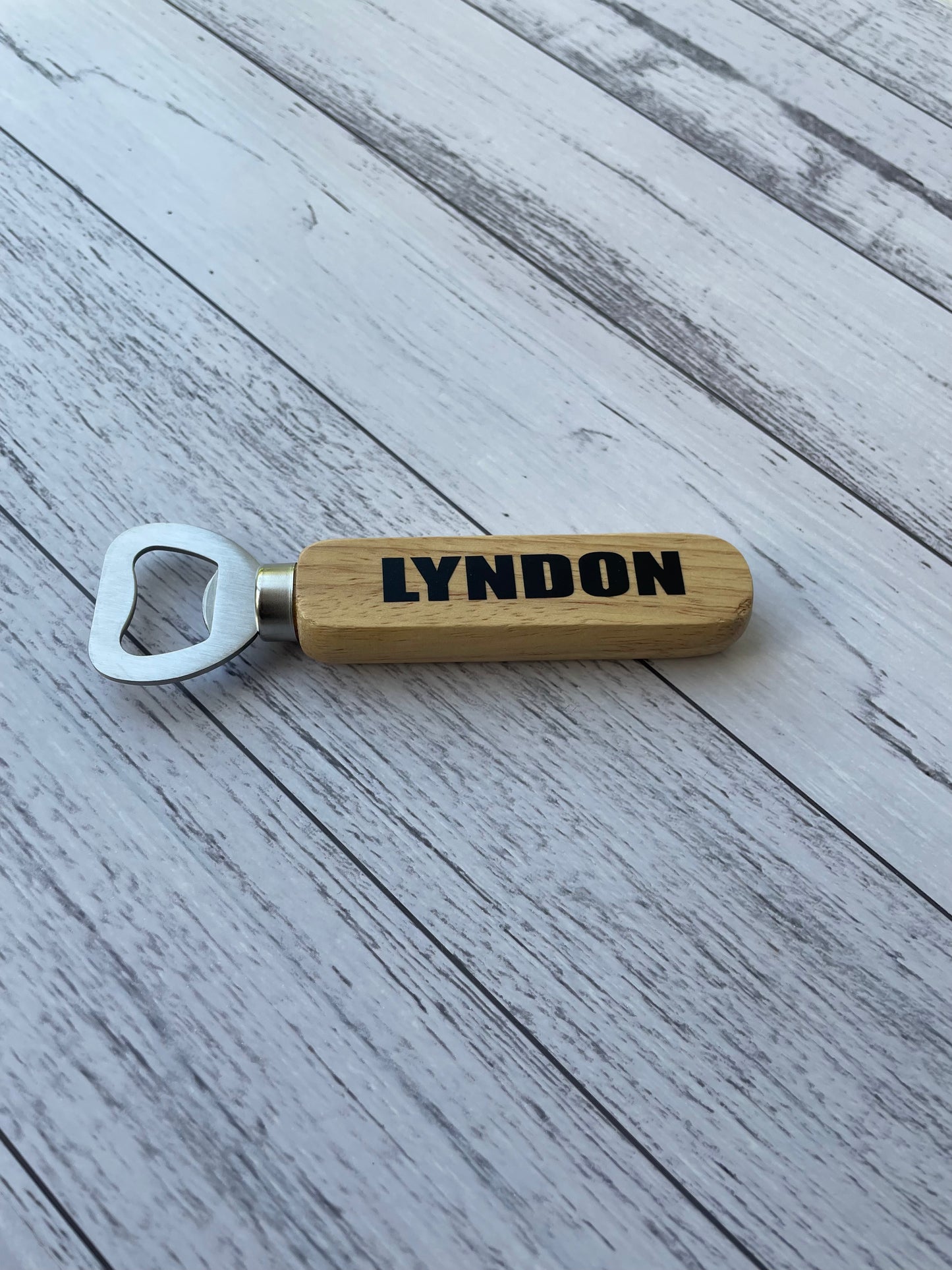 Personalised bottle opener