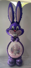 Load image into Gallery viewer, Easter Bunny Stuffed Balloon WITH CHOC PURPLE
