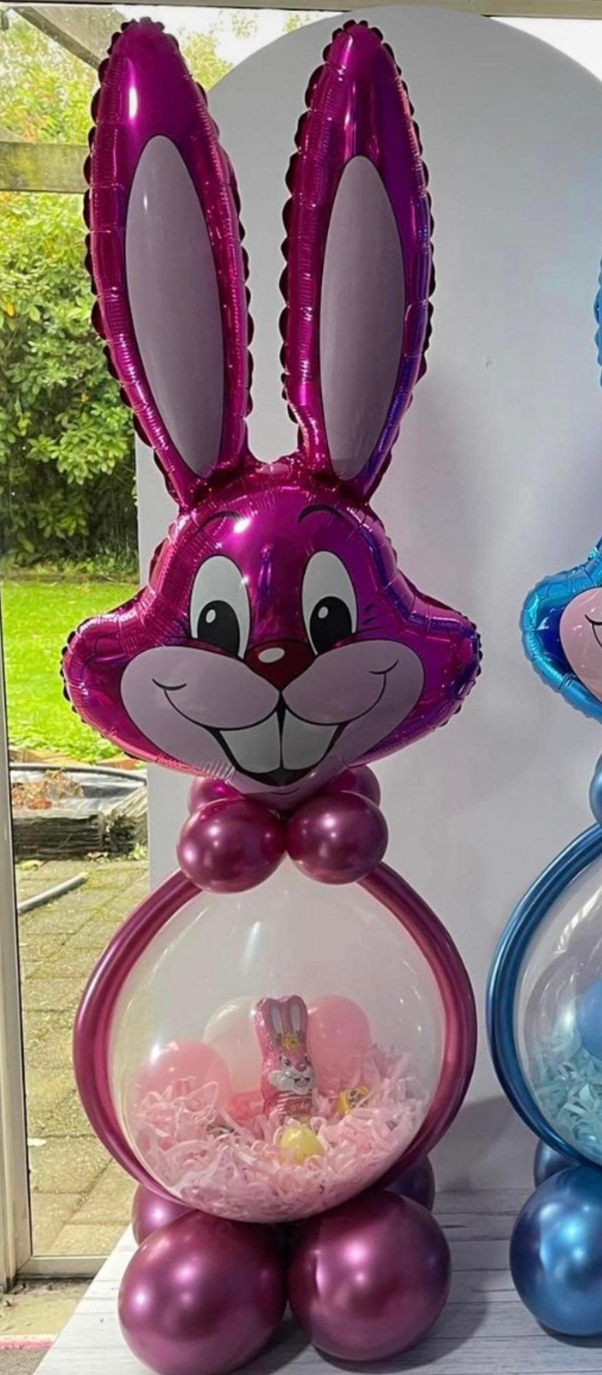 Easter Bunny Stuffed Balloon BYO PINK