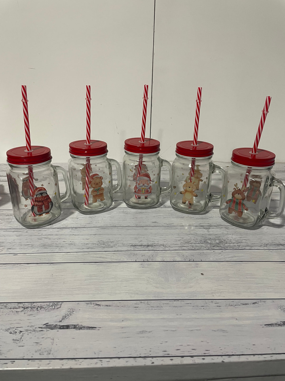 Christmas Glass Mason Jar