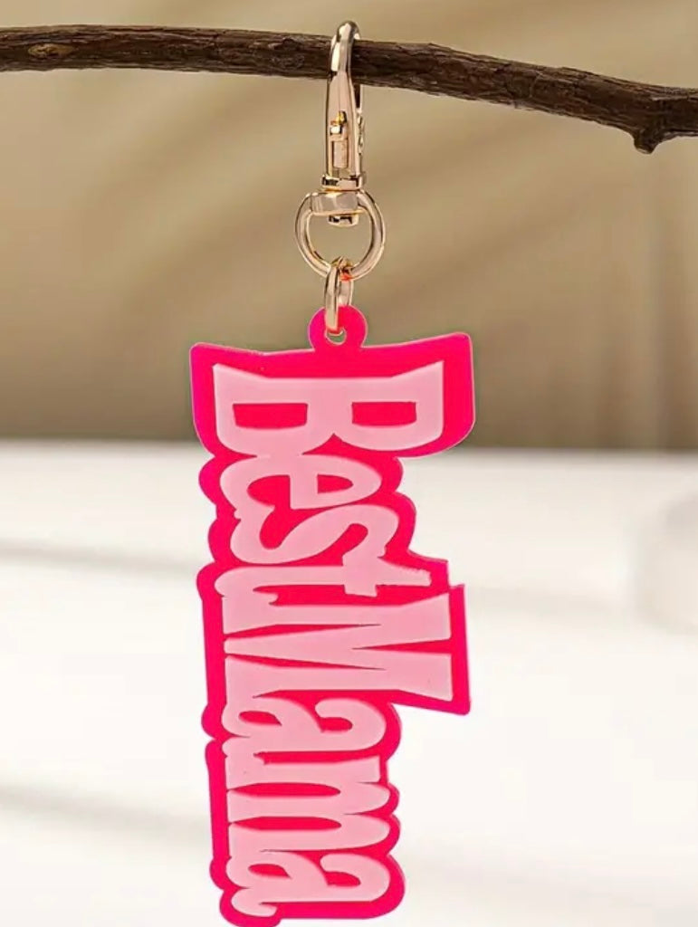 BEST MAMA KEYRING