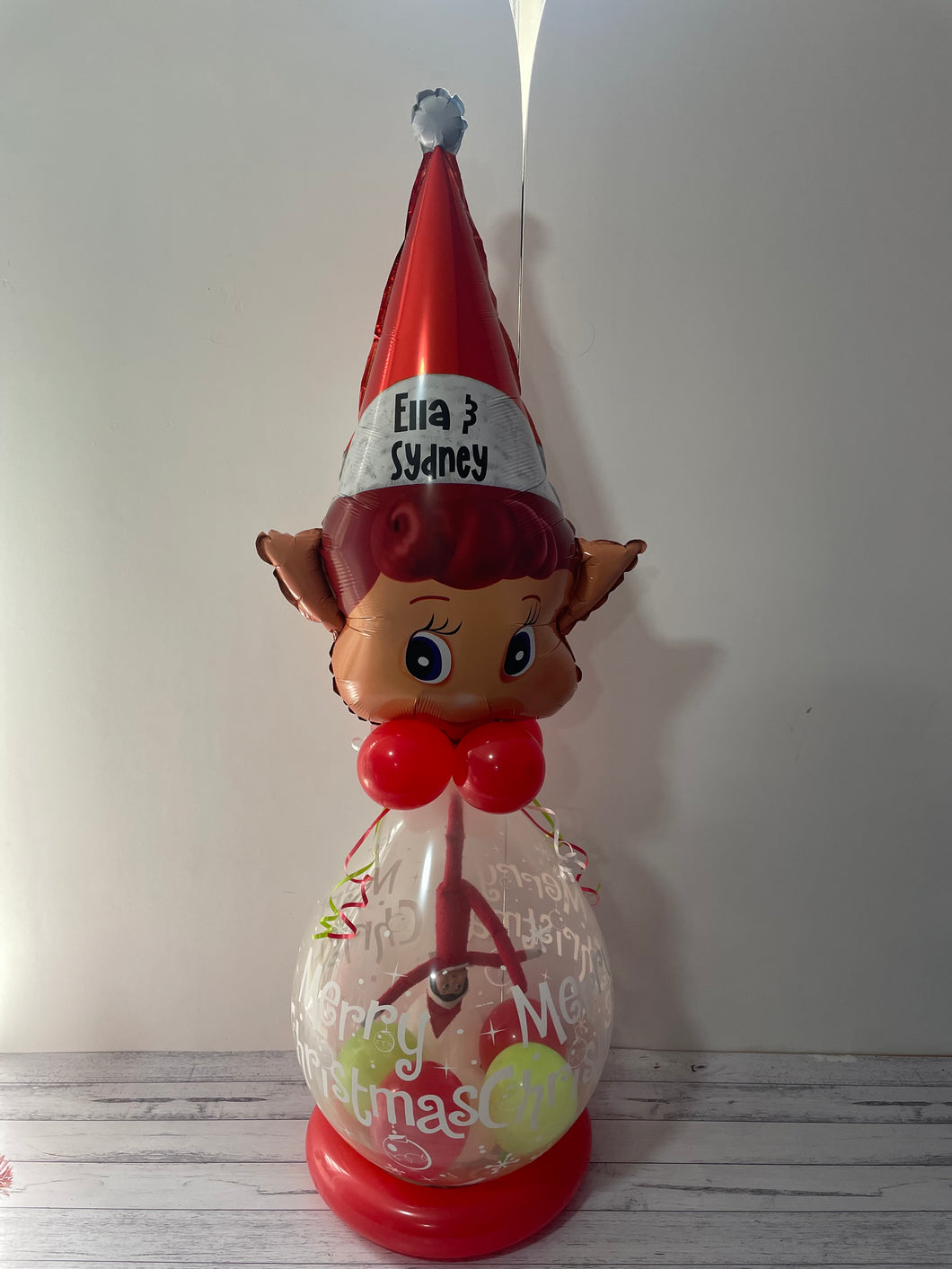 Elf Arrival Balloon BYO TOP ELF BALLOON