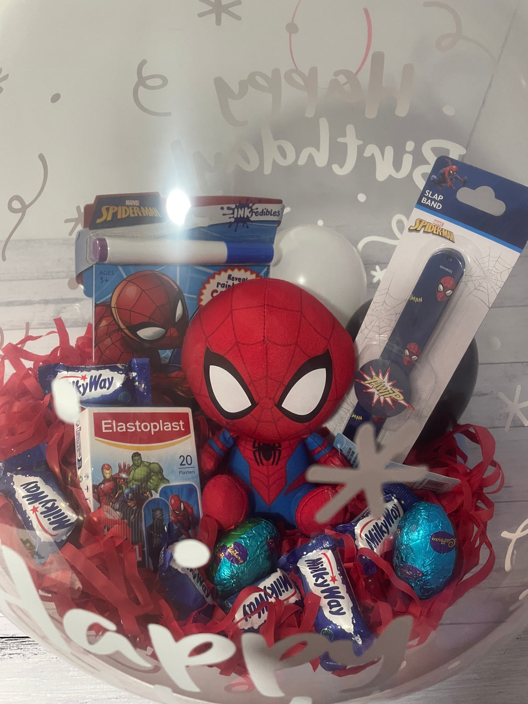 Spiderman Stuffed Balloon Filled