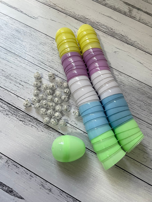 Light up Fillable Easter Eggs 25 Pack
