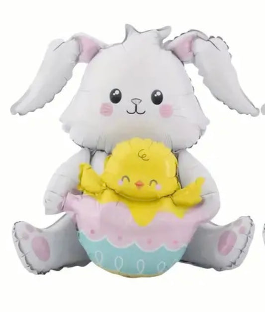 Sitting Foil Easter Bunny balloon