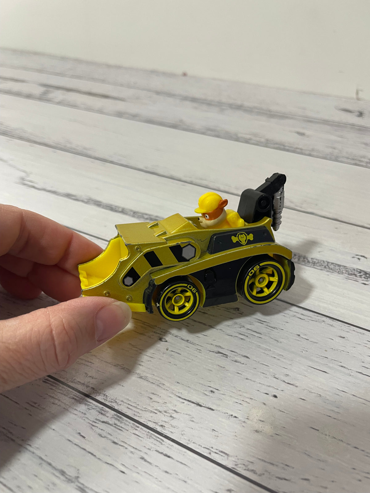Paw Patrol Rubble Metal Diecast Car.
