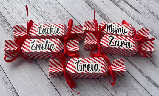 Christmas Stripes Bon Bon Personalised