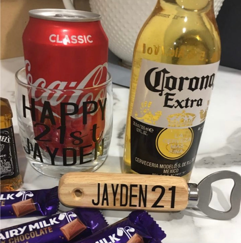 Personalised bottle opener