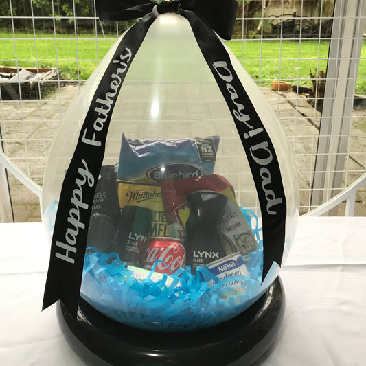 Father’s Day BYO Stuffed Balloon (BLACK RIBBON)