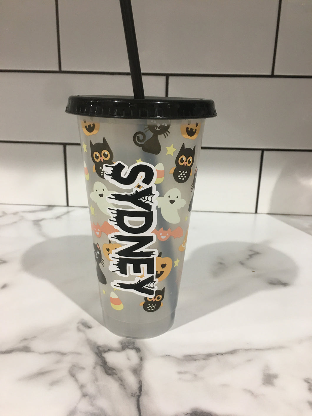 Halloween colour changing Personalised cup