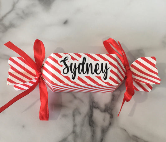 Christmas Stripes Bon Bon Personalised